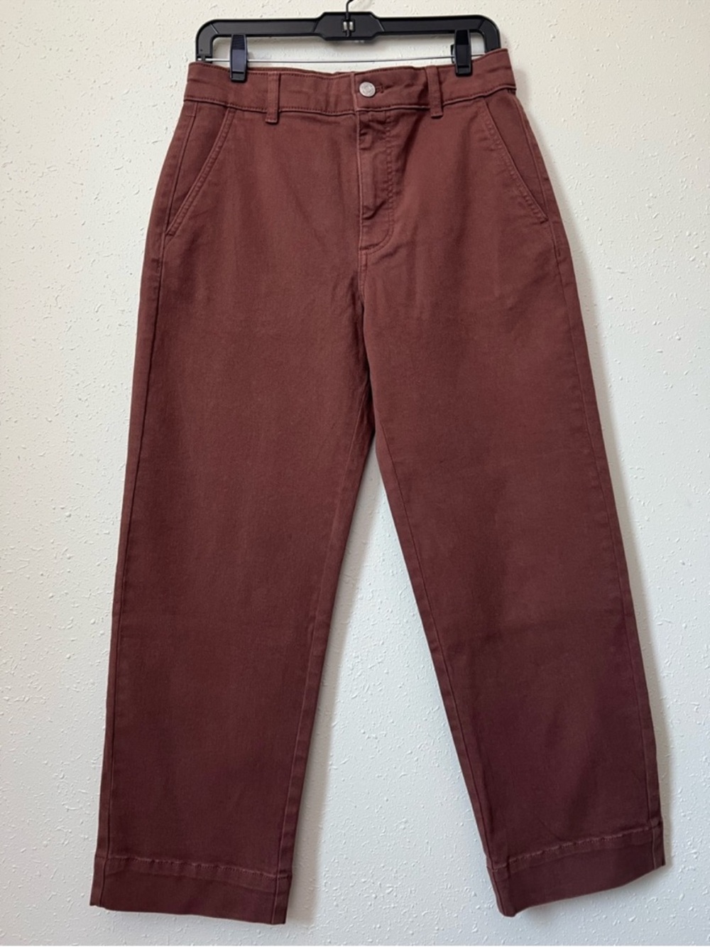 New Everlane THE UTILITY STRAIGHT-LEG PANT in Rosewood Size 6L - Picture 3 of 14